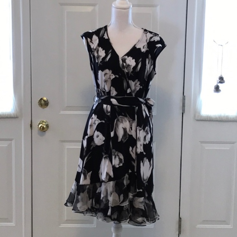 WHBM fun wrap party dress